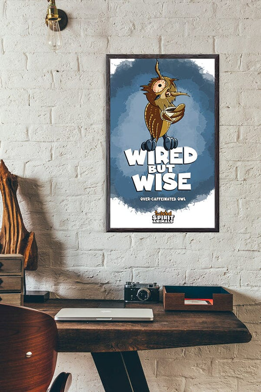 Over-Caffeinated Owl 11x17 Print DangerBearIndustries