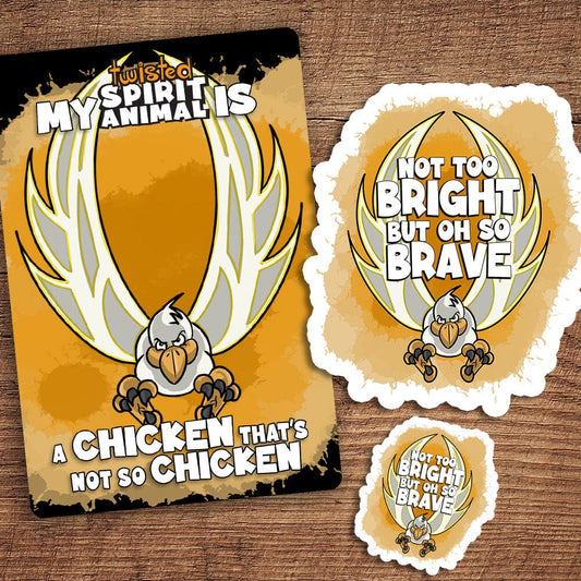 A Chicken that's not so Chicken sticker pack DangerBearIndustries