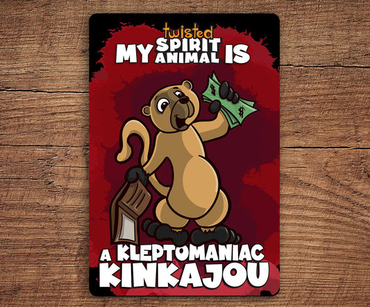A Kleptomaniac Kinkajou sticker pack sticker DangerBearIndustries