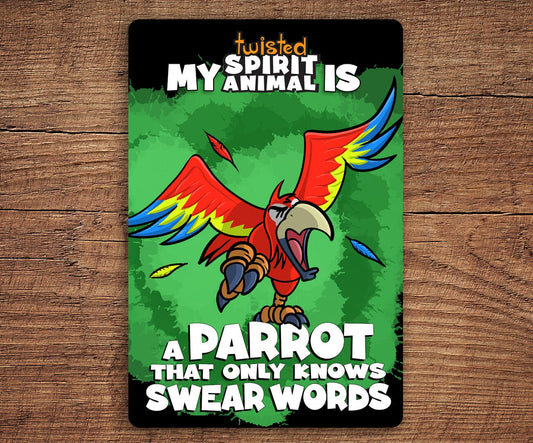 A Parrot that only knows Swear Words sticker pack sticker DangerBearIndustries