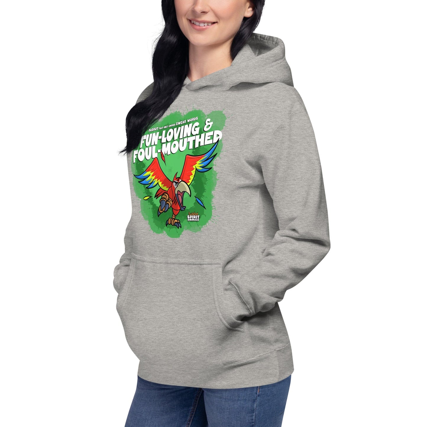 A Parrot that only knows Swear Words Unisex Hoodie Danger Bear Industries