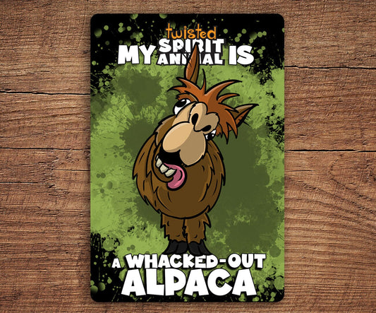 A Whacked-Out Alpaca sticker pack sticker DangerBearIndustries