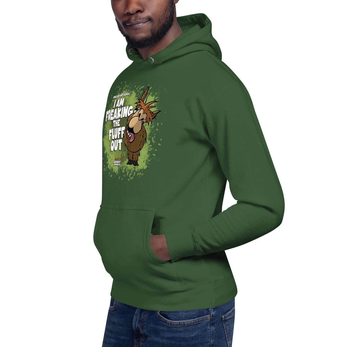 A Whacked-Out Alpaca Unisex Hoodie hoodie Danger Bear Industries