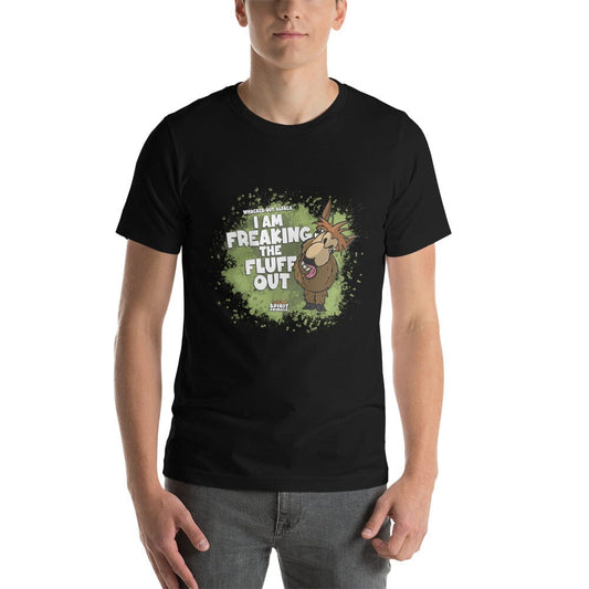 A Whacked-Out Alpaca Unisex t-shirt t-shirt Danger Bear Industries Black XS