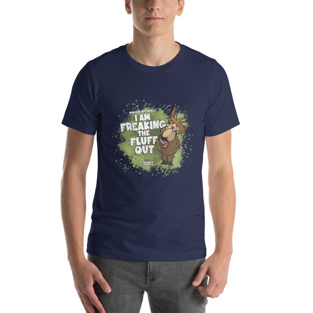 A Whacked-Out Alpaca Unisex t-shirt t-shirt Danger Bear Industries Navy XS