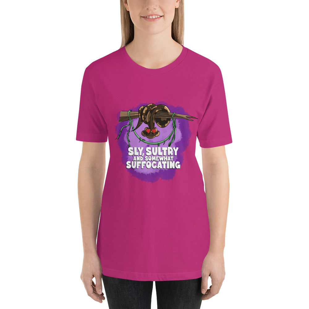 Ball Python with a Crush Unisex t-shirt Danger Bear Industries Berry S