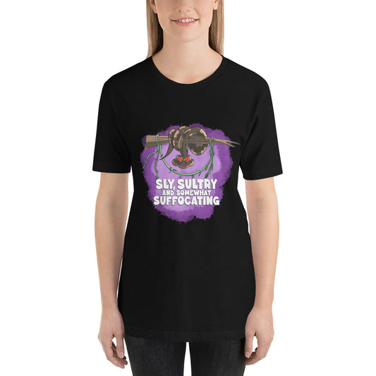 Ball Python with a Crush Unisex t-shirt Danger Bear Industries Black XS