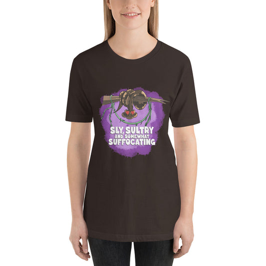 Ball Python with a Crush Unisex t-shirt Danger Bear Industries Brown S