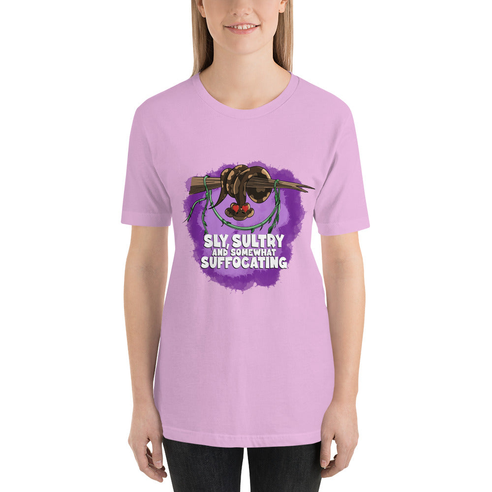 Ball Python with a Crush Unisex t-shirt Danger Bear Industries Lilac S
