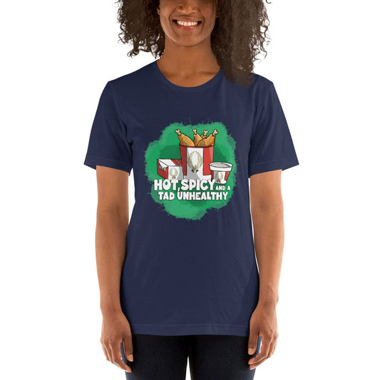 Chicken with Biscuits and a side of Gravy Unisex t-shirt Danger Bear Industries Navy XS
