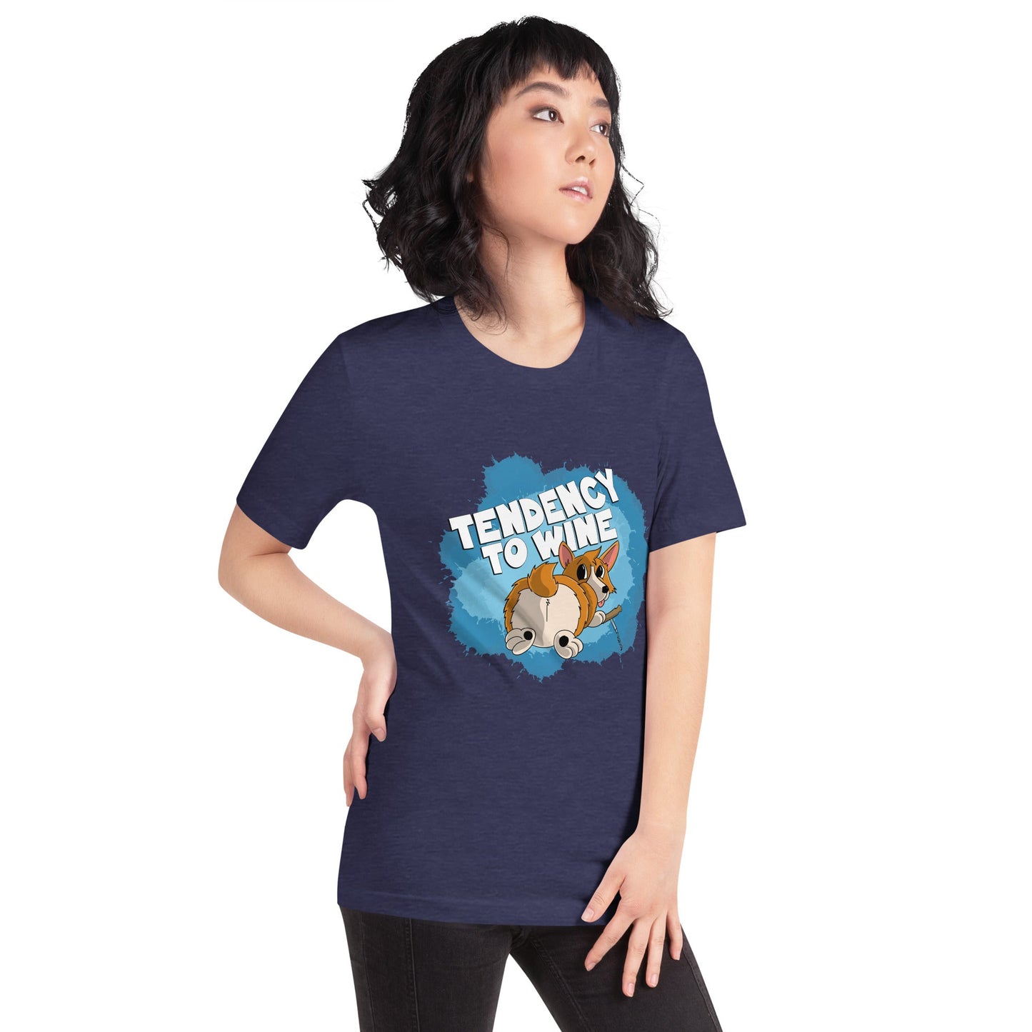 Corgi with a Corkscrew Unisex t-shirt Danger Bear Industries