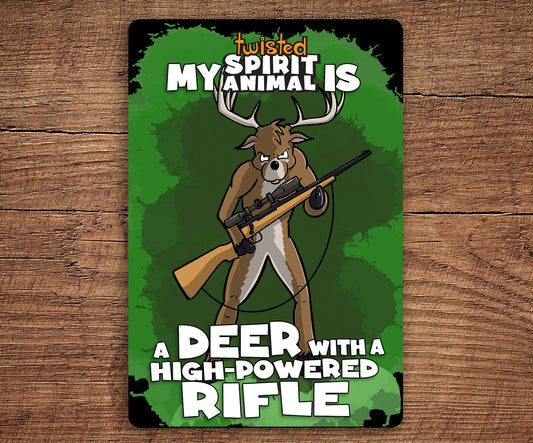Deer with a High-Powered Rifle sticker pack DangerBearIndustries