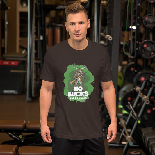 Deer with a High-Powered Rifle Unisex t-shirt t-shirt Danger Bear Industries Brown S