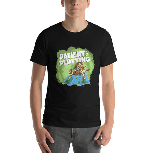 Giraffe Bent on Global Domination Short-sleeve Unisex T-shirt Danger Bear Industries Black XS