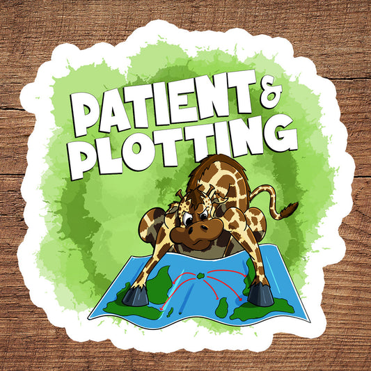 Giraffe Bent on Global Domination sticker pack DangerBearIndustries