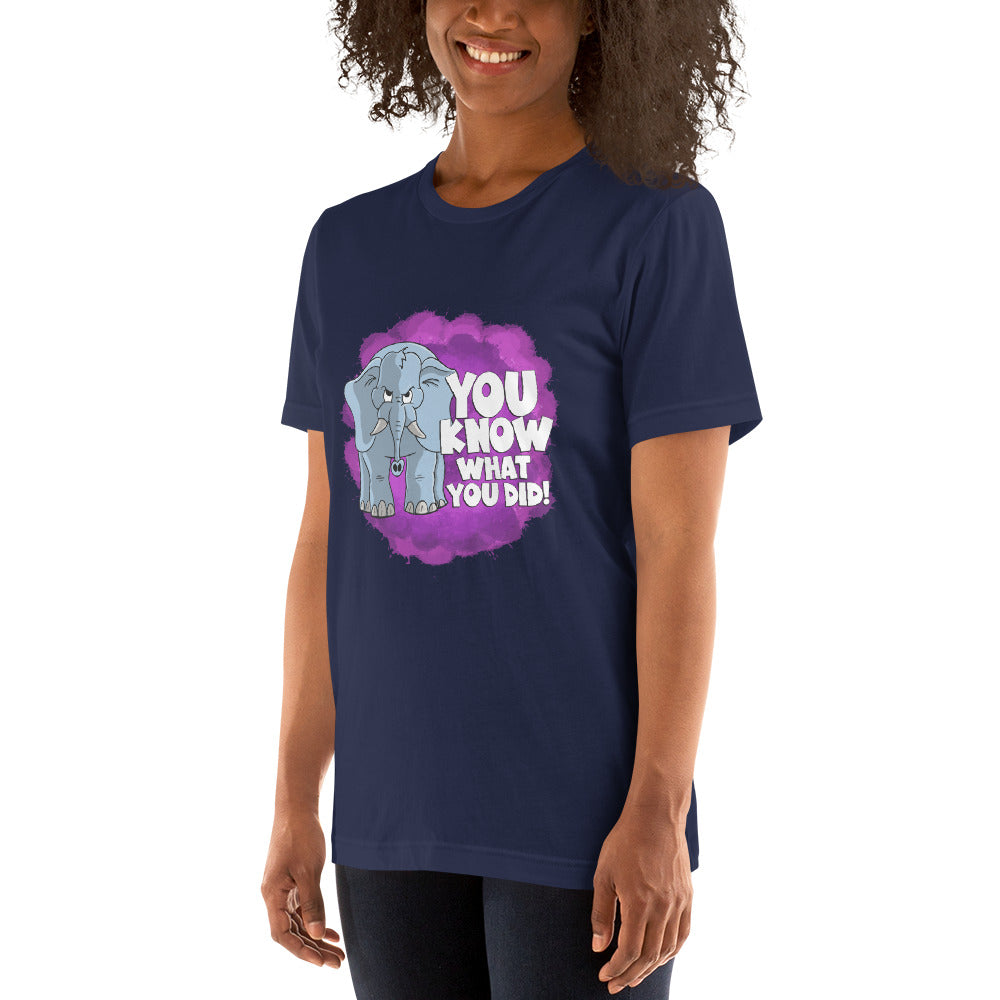 Judgmental Elephant that remembers that thing you did that time Unisex t-shirt t-shirt Danger Bear Industries