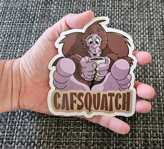 JUMBO Cafsquatch coffee sticker sticker DangerBearIndustries