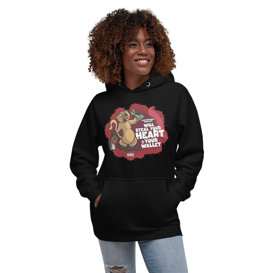 Kleptomaniac Kinkajou Unisex Hoodie hoodie Danger Bear Industries Black S