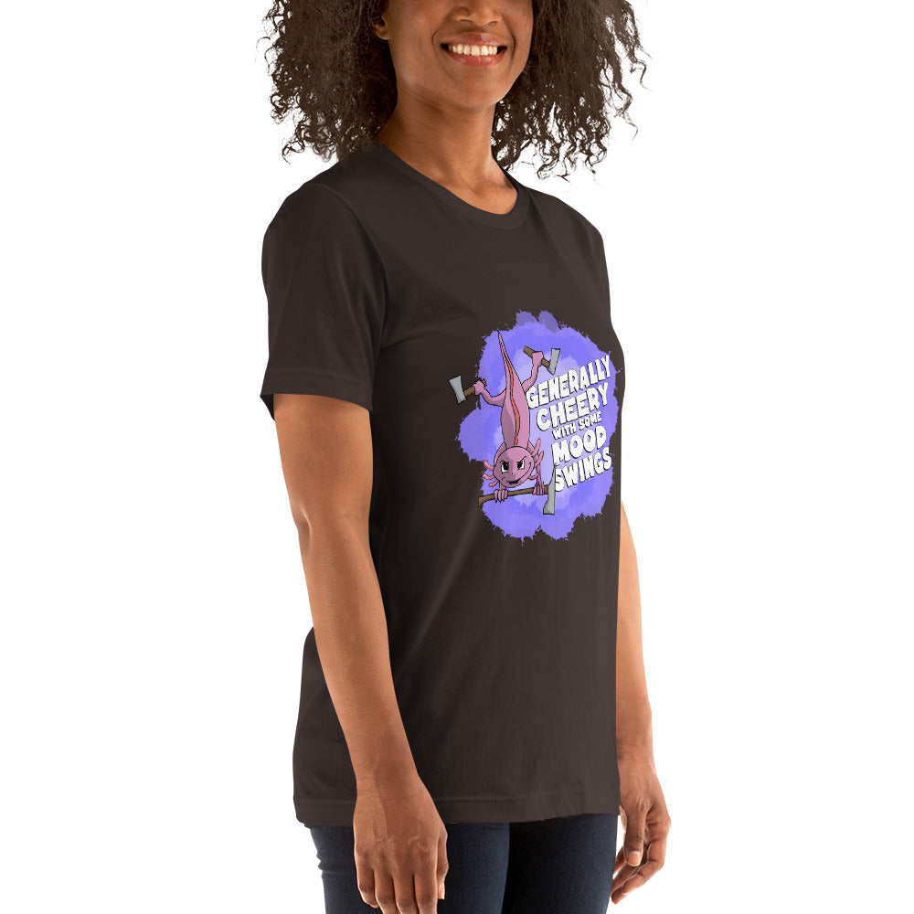 Little Axolotl with an Awful Lot of Little Axes Unisex t-shirt Danger Bear Industries