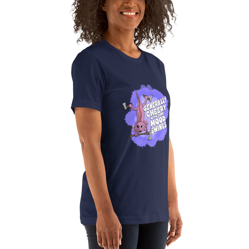Little Axolotl with an Awful Lot of Little Axes Unisex t-shirt Danger Bear Industries