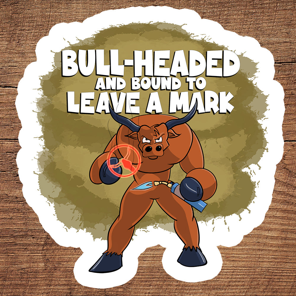 Longhorn with a Branding Iron sticker pack sticker DangerBearIndustries