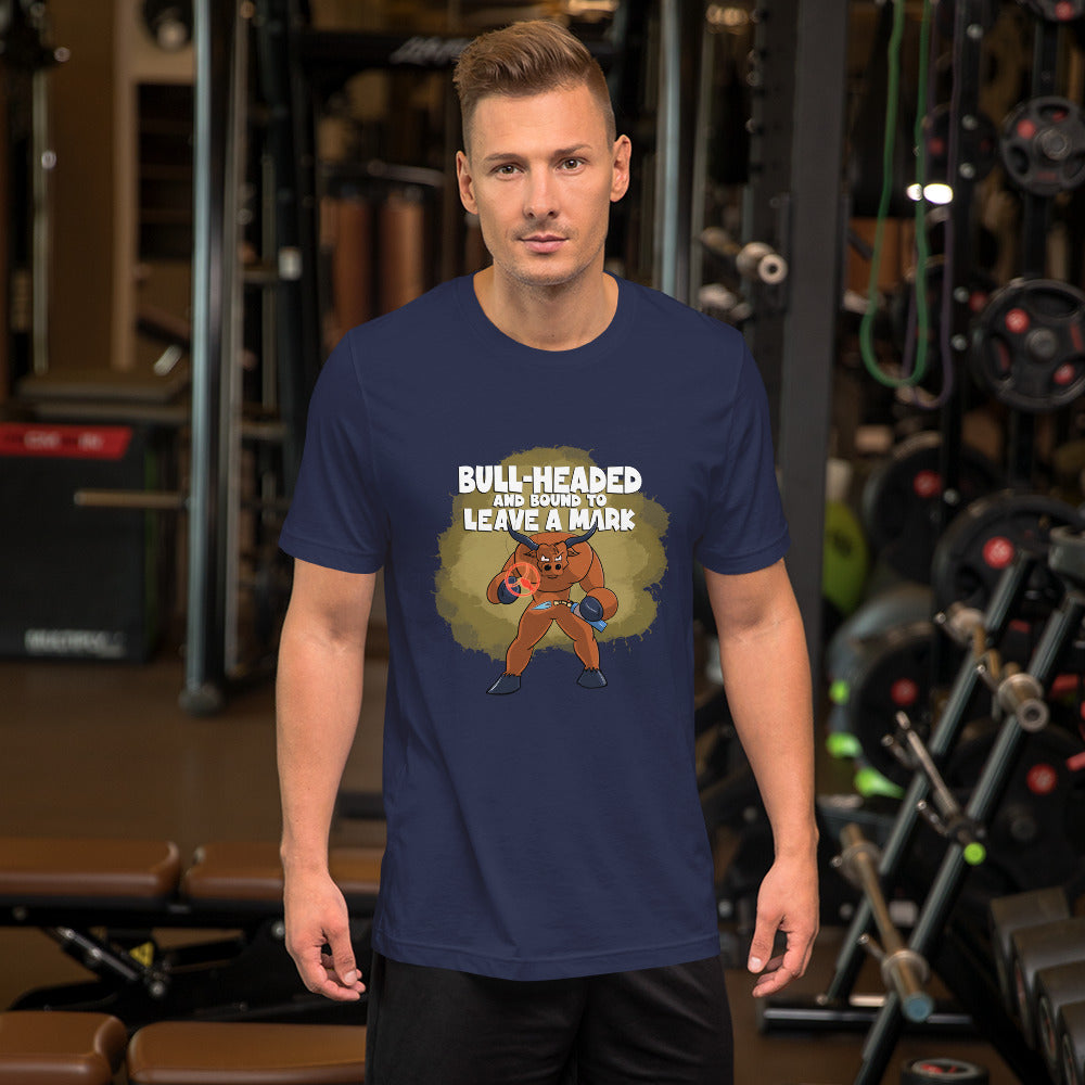 Longhorn with a Branding Iron Unisex t-shirt Danger Bear Industries Navy XS