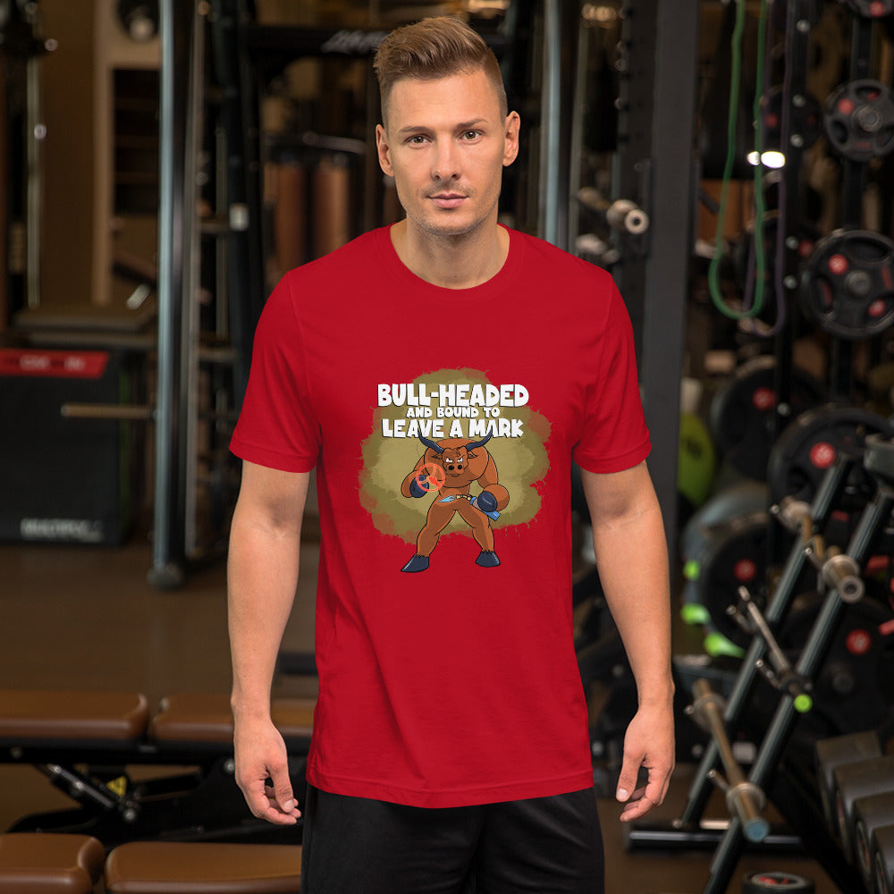 Longhorn with a Branding Iron Unisex t-shirt Danger Bear Industries Red XS