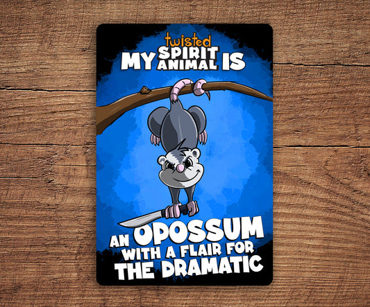 Opossum with a Flair for the Dramatic sticker pack DangerBearIndustries