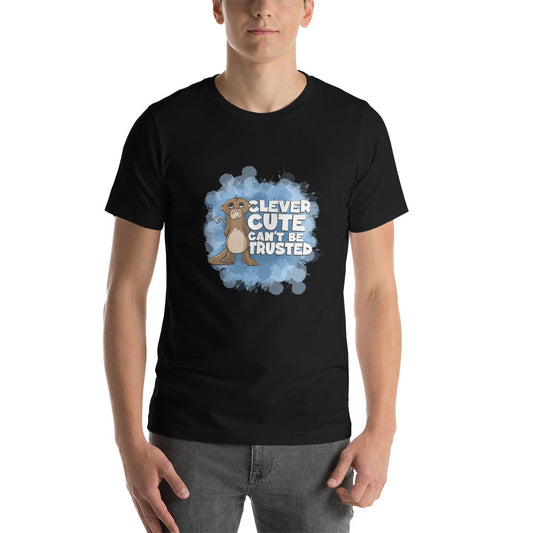 Otter with a Tire Iron Short-Sleeve Unisex T-Shirt Danger Bear Industries Black XS