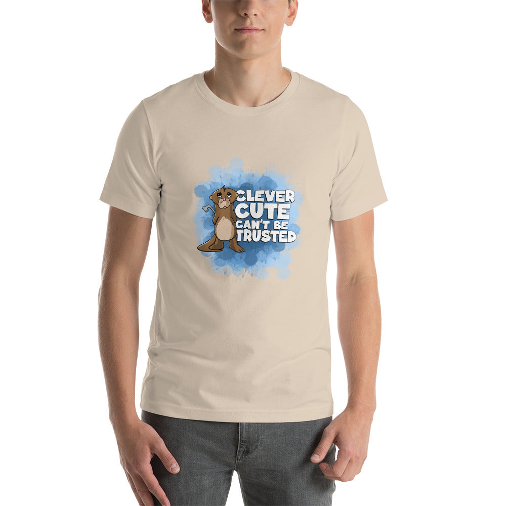 Otter with a Tire Iron Short-Sleeve Unisex T-Shirt Danger Bear Industries Soft Cream XS