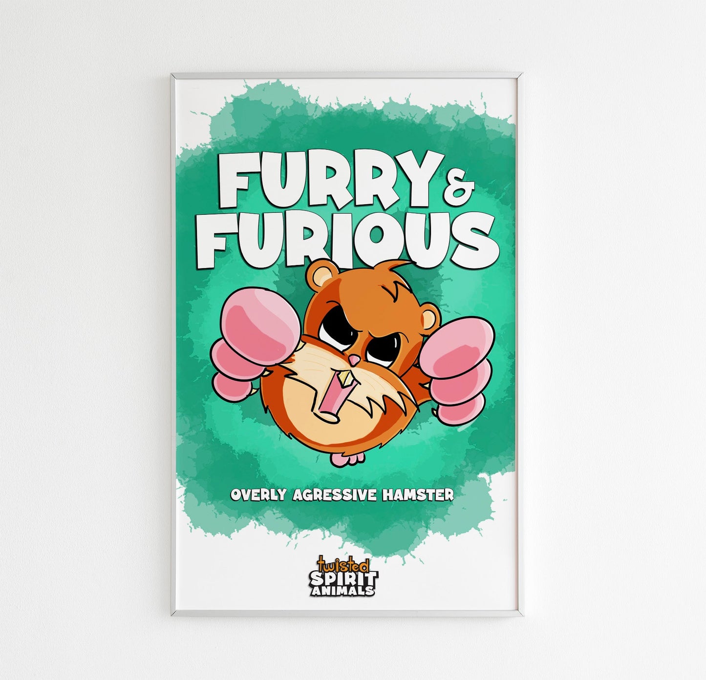 Overly Aggressive Hamster 11x17 Print DangerBearIndustries