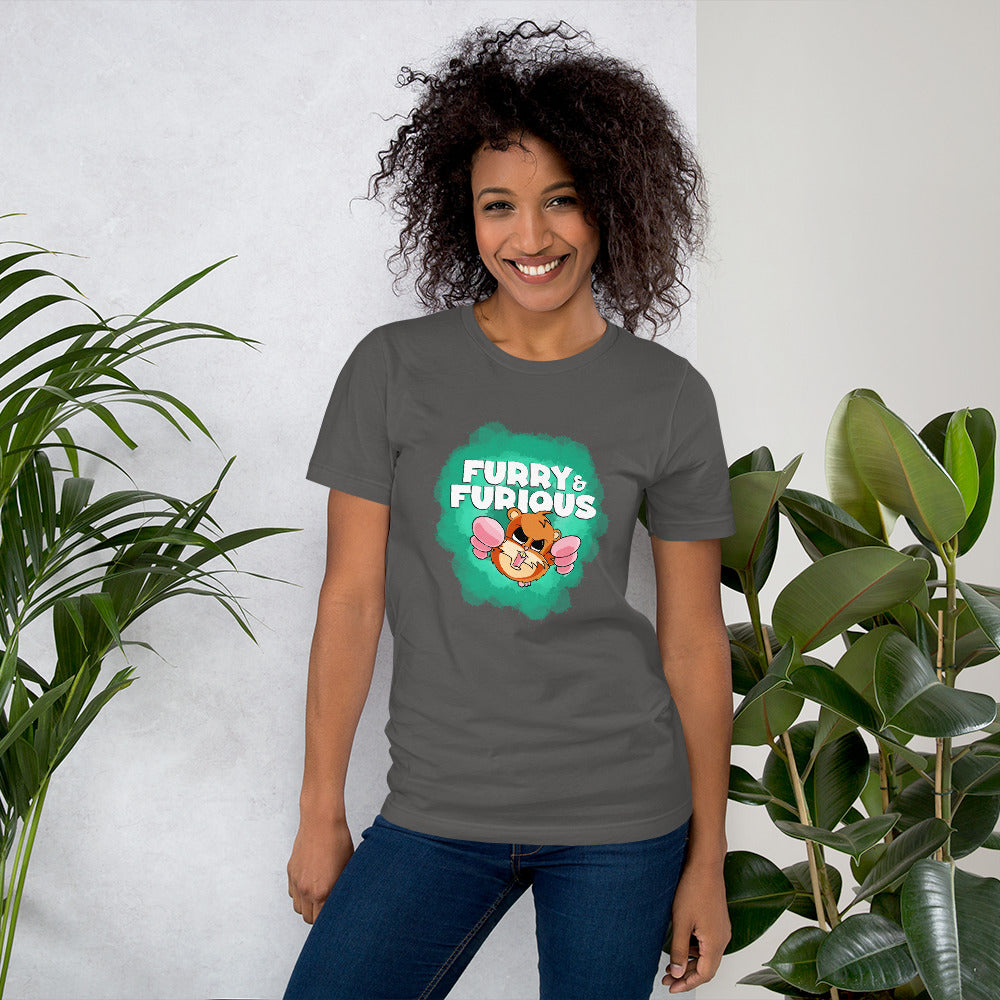 Overly Aggressive Hamster Short-sleeve unisex t-shirt Danger Bear Industries Asphalt S