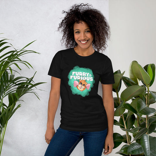 Overly Aggressive Hamster Short-sleeve unisex t-shirt Danger Bear Industries Black XS
