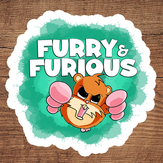 Overly Aggressive Hamster sticker pack DangerBearIndustries