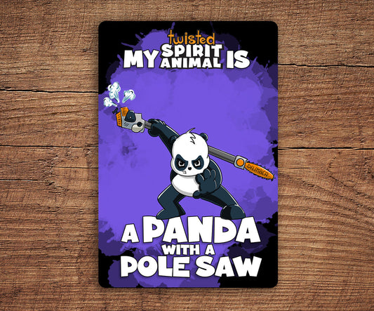 Panda with a Pole Saw sticker pack DangerBearIndustries