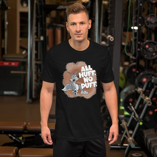 Perpetually Exhausted Wolf Unisex t-shirt Danger Bear Industries Black XS