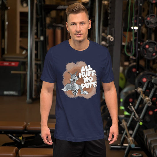 Perpetually Exhausted Wolf Unisex t-shirt Danger Bear Industries Navy XS