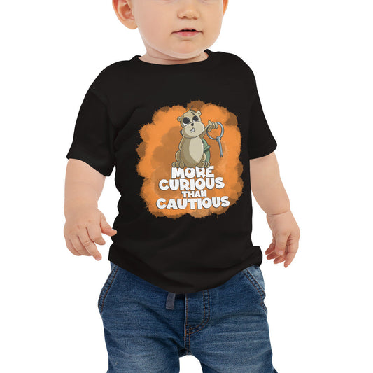 Prairie with a Hand Grenade Baby Jersey Short Sleeve Tee Danger Bear Industries Black 6-12m