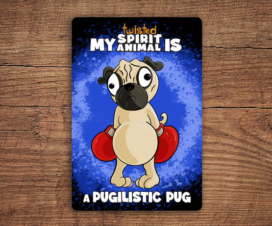 Pugilistic Pug sticker pack DangerBearIndustries