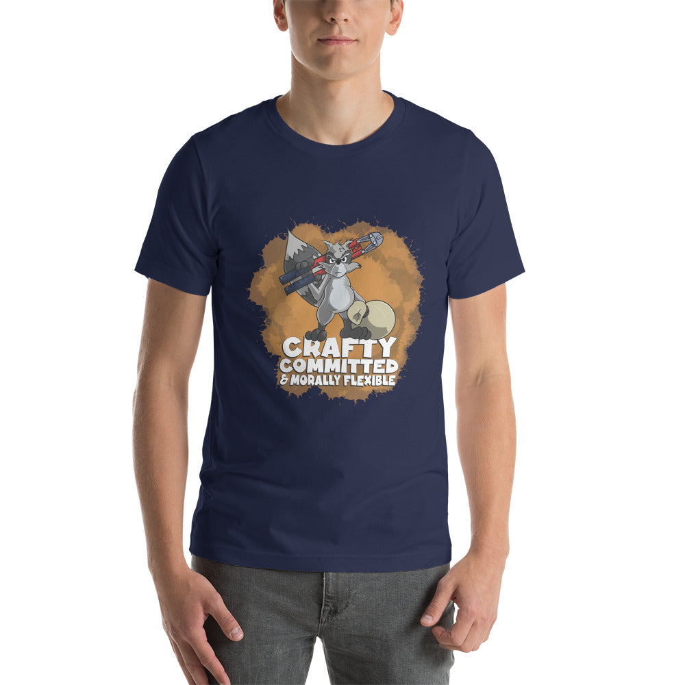 Raccoon with a Set of Bolt Cutters Unisex t-shirt Danger Bear Industries Navy XS