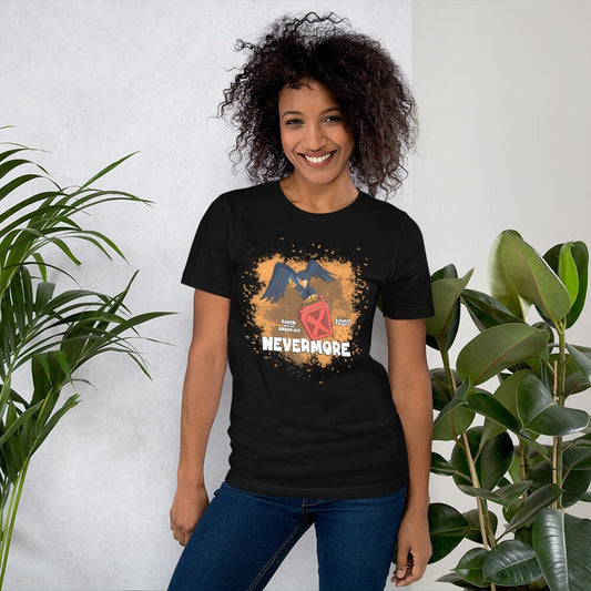 Raven with an Arson Kit Short-Sleeve Unisex T-Shirt Danger Bear Industries Black XS