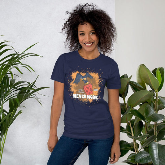Raven with an Arson Kit Short-Sleeve Unisex T-Shirt Danger Bear Industries Navy XS