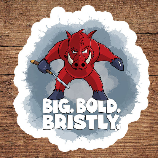 Razorback with a Straight Razor sticker pack DangerBearIndustries