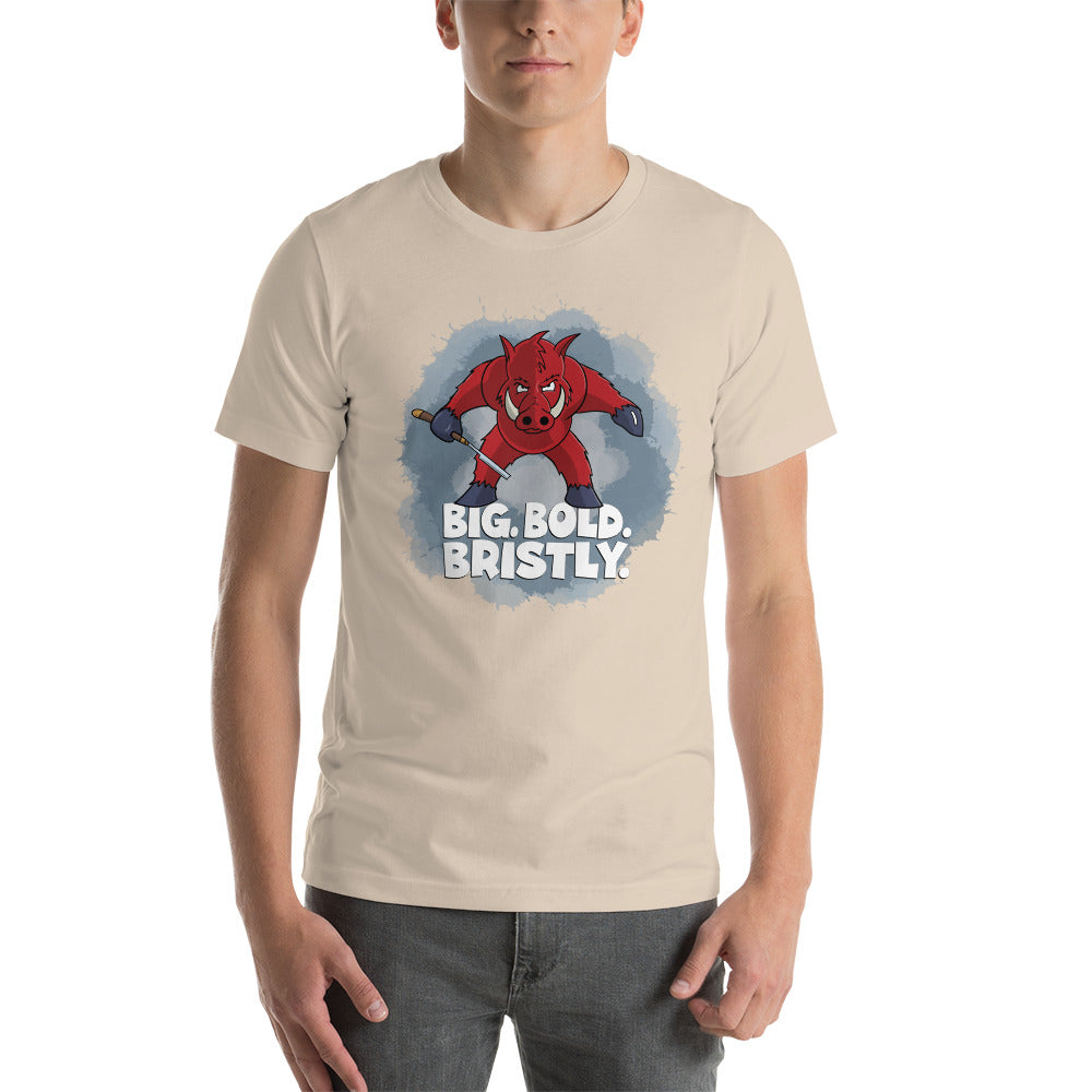 Razorback with a Straight Razor Unisex t-shirt Danger Bear Industries Soft Cream XS