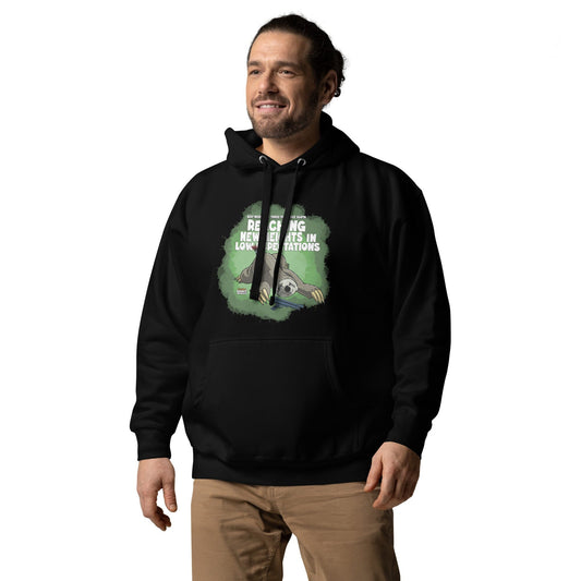 Self-Medicated Three-Toed Tree Sloth Unisex Hoodie hoodie Danger Bear Industries