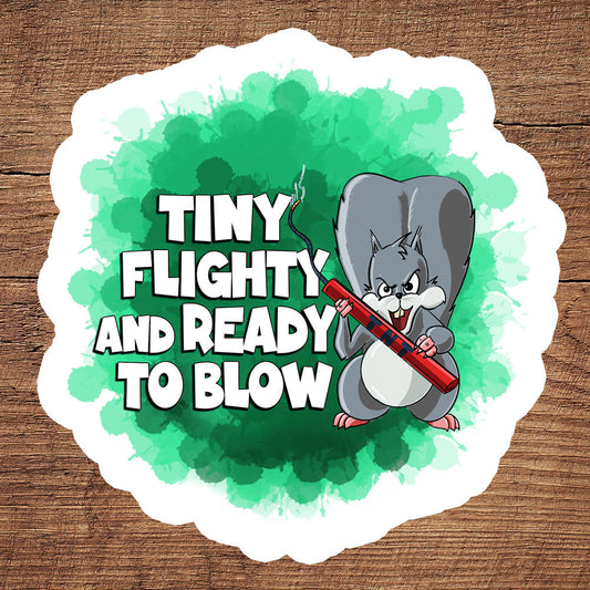 Squirrel with a Lit Stick of Dynamite sticker pack DangerBearIndustries