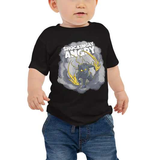 Static-filled Alley Cat Baby Jersey Short Sleeve Tee Danger Bear Industries Black 6-12m