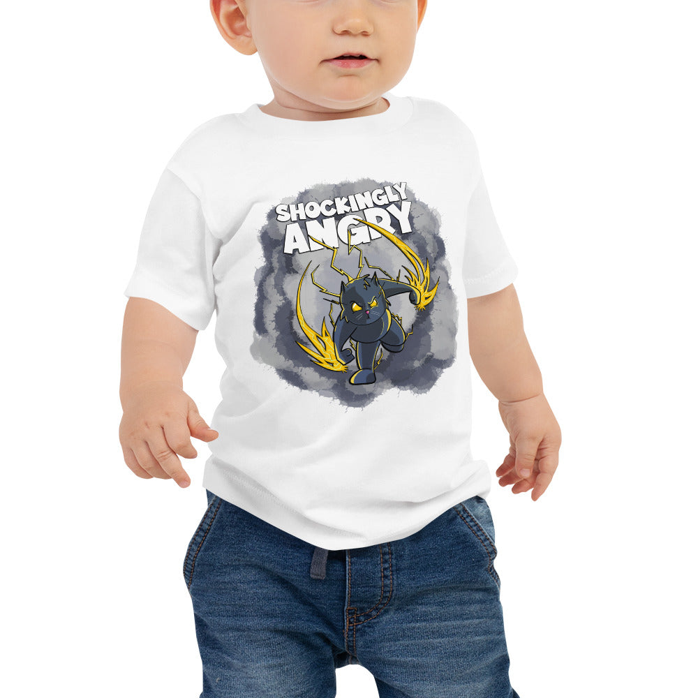 Static-filled Alley Cat Baby Jersey Short Sleeve Tee Danger Bear Industries White 6-12m