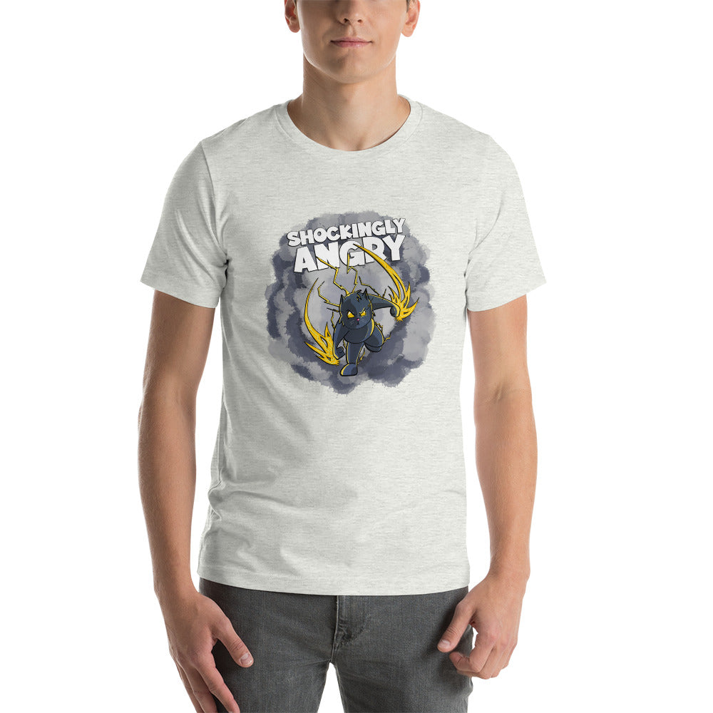 Static-filled Alley Cat Short-Sleeve Unisex T-Shirt Danger Bear Industries Ash S