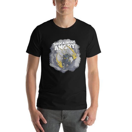 Static-filled Alley Cat Short-Sleeve Unisex T-Shirt Danger Bear Industries Black XS
